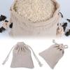 New Food Storage Sack Jute Gift Bags Wedding Favor Drawstring Pouch Candy Organizer