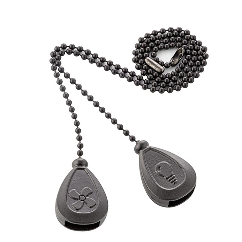 2 шт. Потолочный вентилятор и удлинители для цепочек для светильников Декоративные подвески с соединителями Элегантный комплект цепочек для потолочных вентиляторов