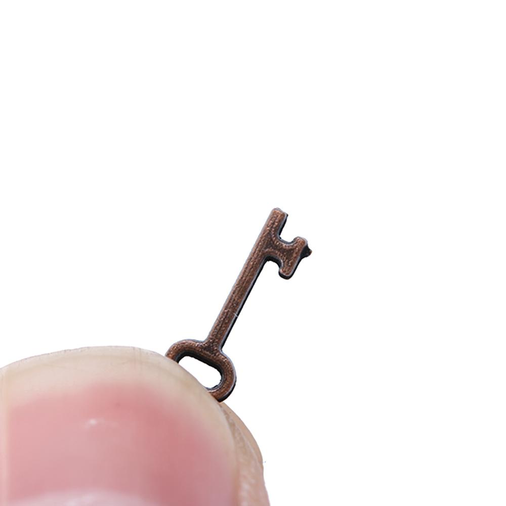 1pc Funny DIY Accessories Retro 1/12 Dollhouse Miniature Mini Key Door Lock