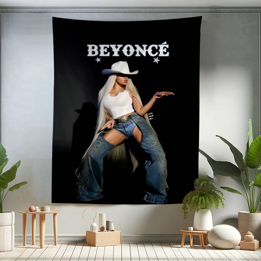 BBeyonce Горячая Певица Цветной Гобелен Настенный Бохо Гобелены Настенное Искусство Мандала Декор