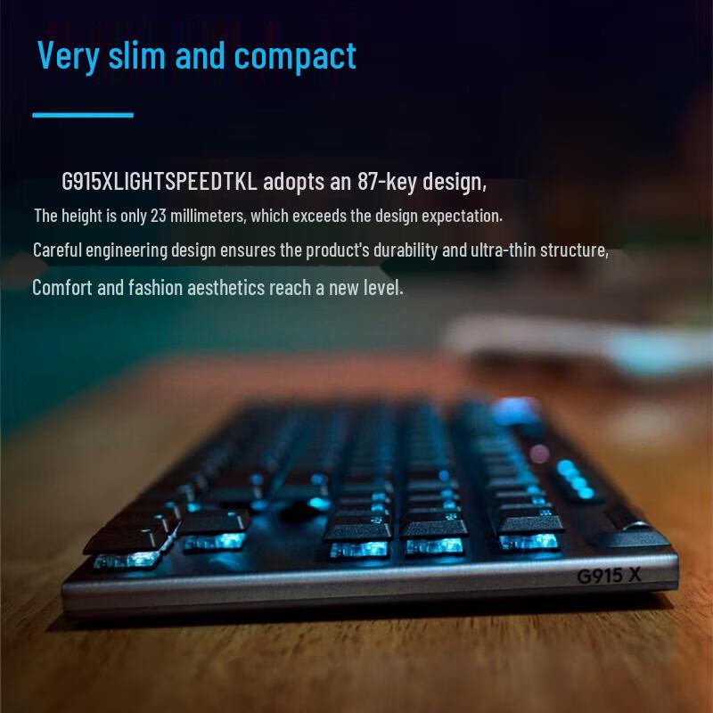 Logitech G915 TKL LIGHTSPEED Wireless RGB Mechanical Keyboard