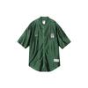 Sportswear Solid Color Baseball Collar Short Sleeve Shirt Women Tops Spruce-Green FQ0700-323