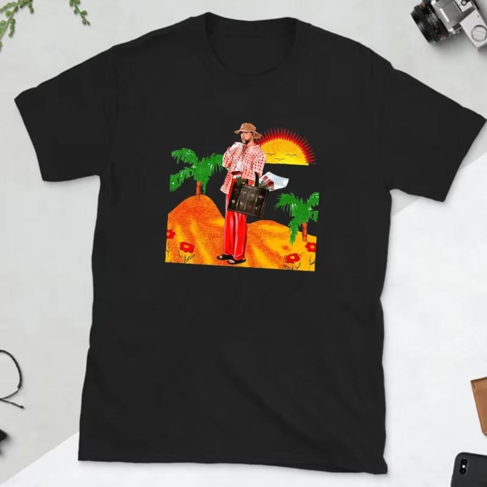 Женская футболка Bad Bunny с принтом, новая летняя графическая футболка каваи, милая футболка с круглым вырезом и коротким рукавом, забавная мультяшная футболка, топы, одежда