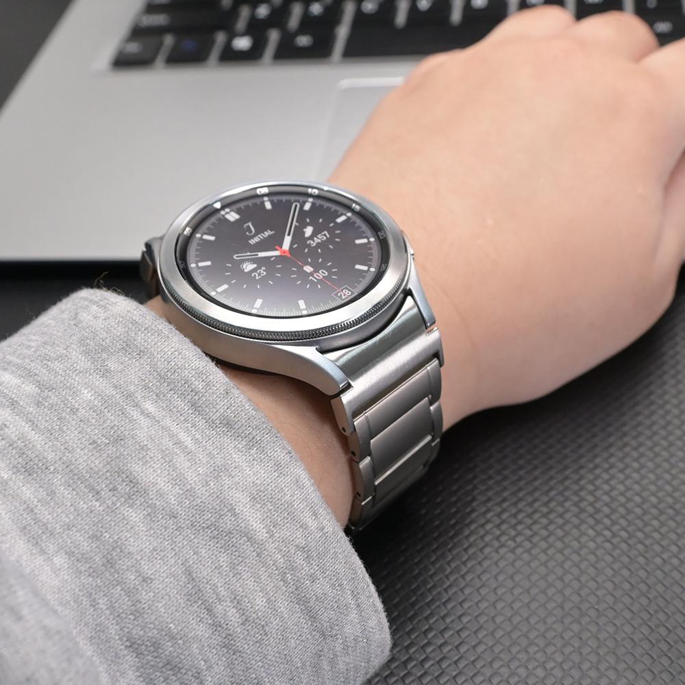Титановый ремешок для Samsung Galaxy Watch 6 Classic 47мм 43мм 7 6 5 4 44мм 40мм 5 Pro 45мм FE 4 Classic 46мм 42мм Наручный браслет