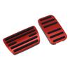 FUELHOOD 2pcs Aluminum Alloy Red Foot Axle Pedal Cover for Honda Step Wagon Step Wagon Spudder RP Series