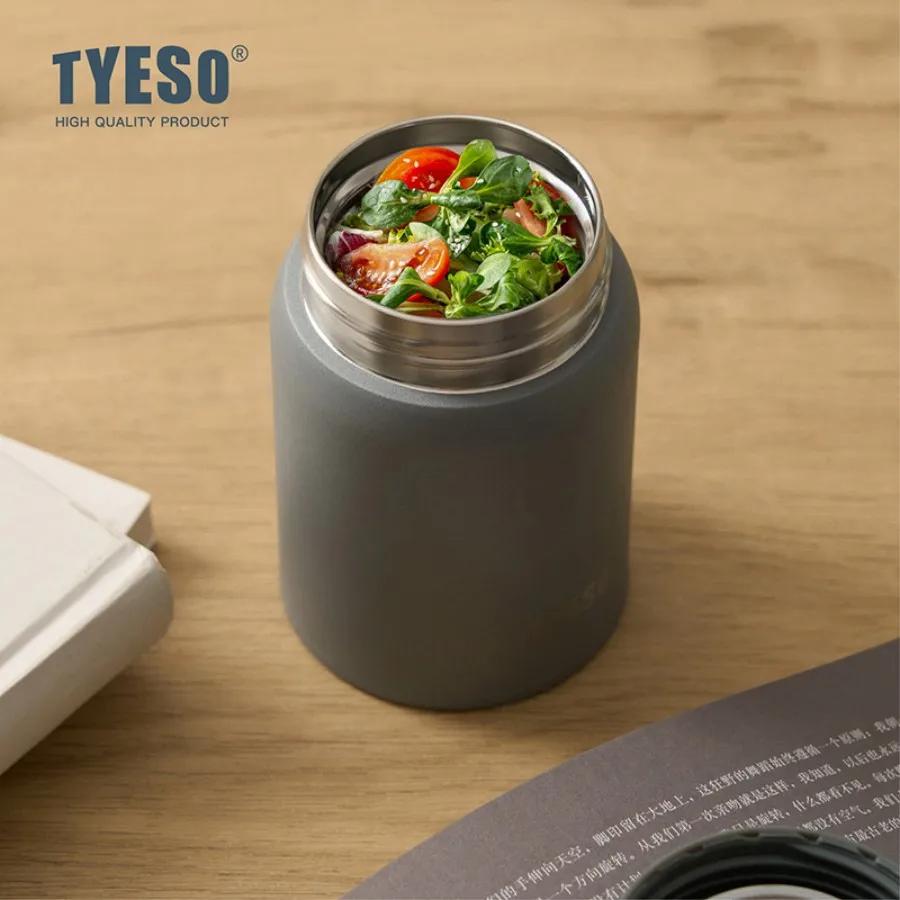 Tyeso 220 мл Милые термосы Компактная вакуумная колба Матовая нержавеющая сталь Портативная термокружка Стильная Герметичная Ежедневный незаменимый предмет
