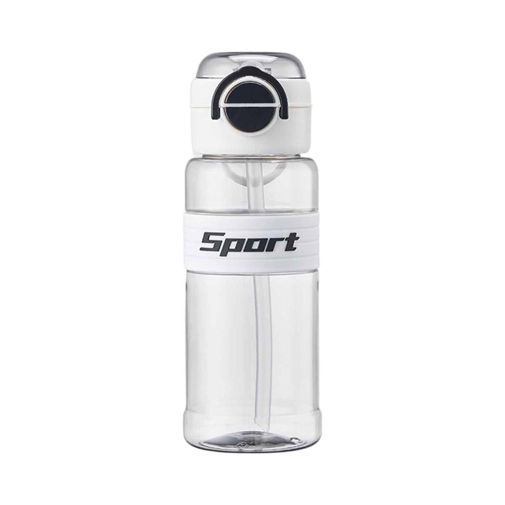 Portable Student Bottle, Plastic Straw Cup with Lid, -Leak & -Drop, Handle Cup for Boys & Girls