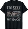 I'm Sexy And I Tow It Vintage American Flag Funny Camping T-Shirt Unisex T-Shirt