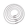 10Pcs Wire Rope Outdoor Hiking Wire Keychain Cable Key Ring Wire Lock Key Chain Stainless Steel