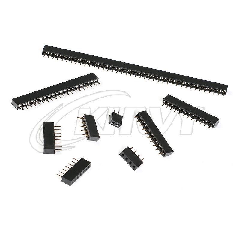 Прямопроходной socket header на 2,0 мм, однорядный, 1*2P до 1*40P