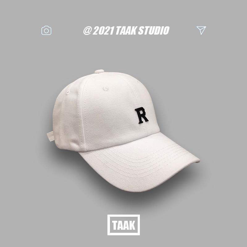 Plum hat women's spring summer versatile ins baseball cap trendy fashion sunscreen patch R letter cap