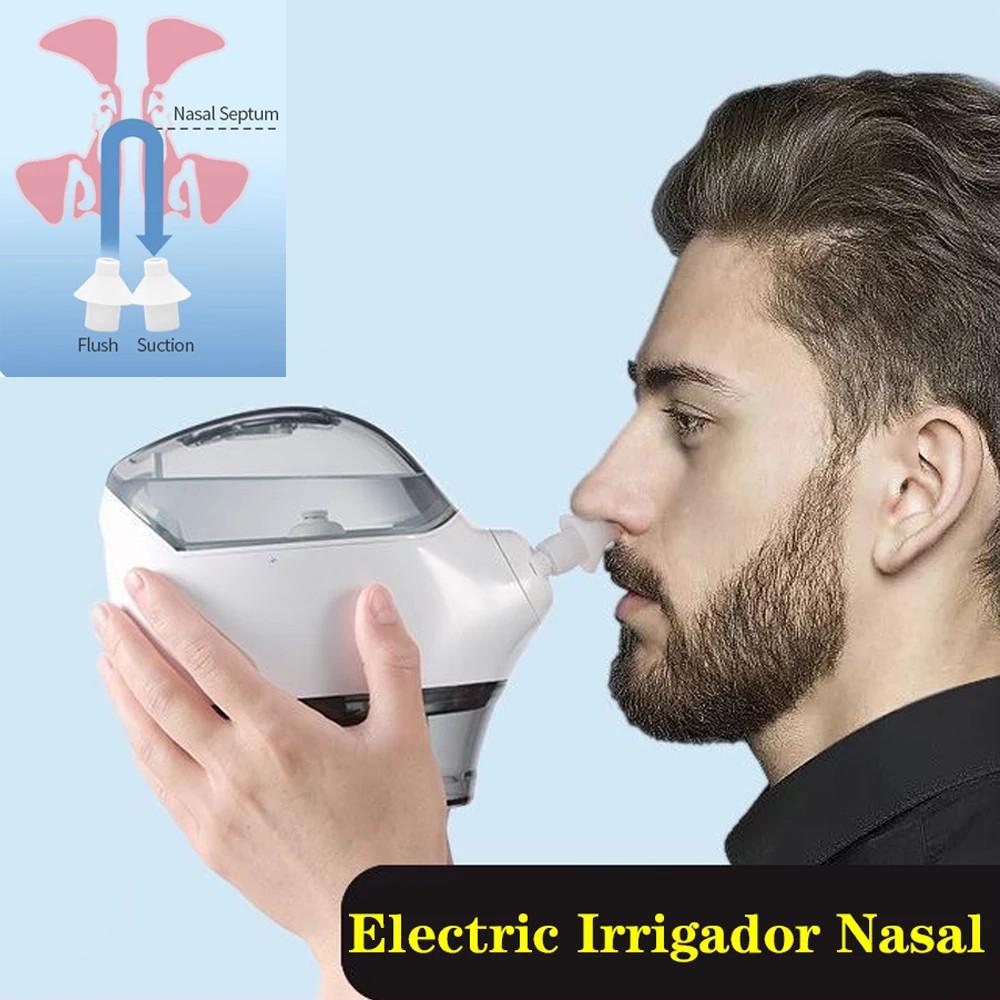 Electric Nasal Care Nose Cleaner Portable Rhinitis Sinus Nasal Irrigation Bottle Adjustable Pressure Rinse Nasal Irrigador