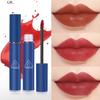 Длительный бархатный матовый нелипкий увлажняющий блеск для губ, жидкая помада