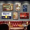 Guinness Corona Cocktail RUM Metal Signboard Tin Sign Vintage-look Home Bar Decoration Accessories Wall Art Posters And Prints