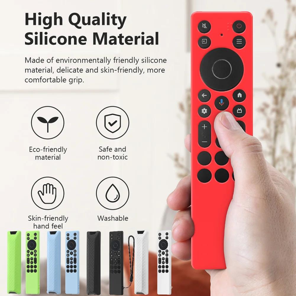 Силиконовый чехол для пульта ДУ TCL RC923A/RC813A с ремешком, ударопрочный, защитная крышка для ТВ, противоударный корпус