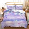 3D Landscape Pattern Quilt and Pillowcase 2/3 Pieces of Ink Painting Style Bedding AU180 * 210 Soft Home Decoration for Women's Rooms