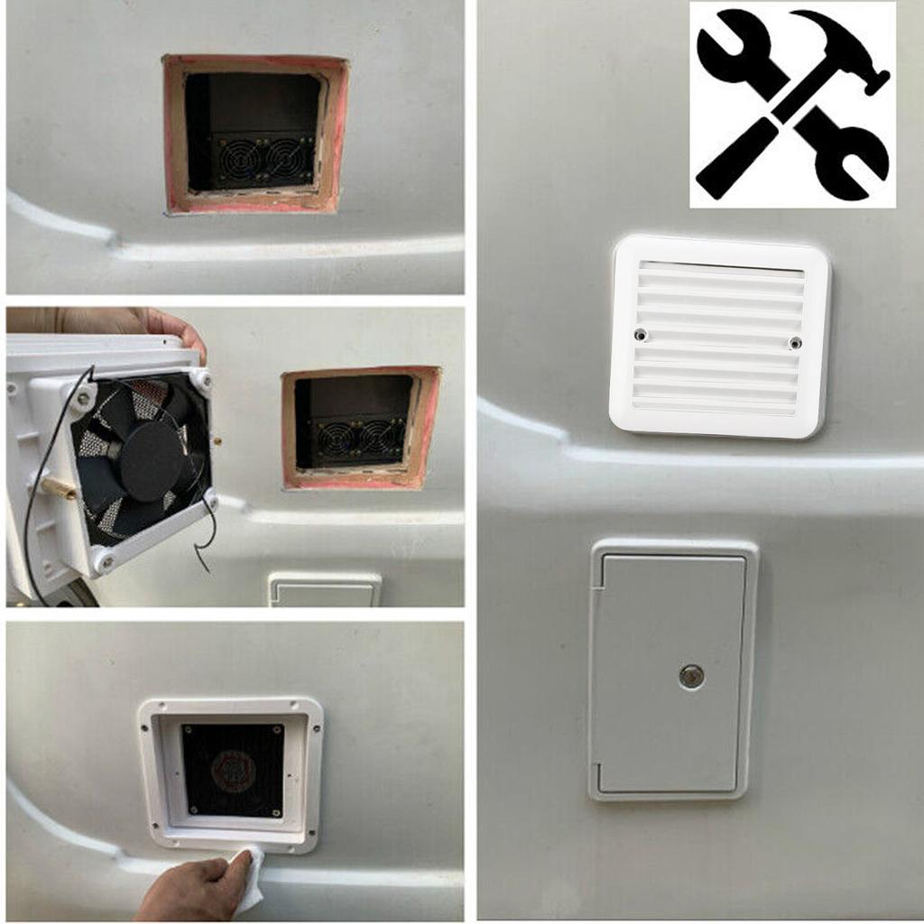 97 X 97 мм Боковой вентилятор для автодома Односторонний 12 В 1,2 Вт Вентиляционный вытяжной вентилятор для кухни, ванной комнаты трейлера