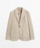 Massimo Dutti Linen Suit Blazer