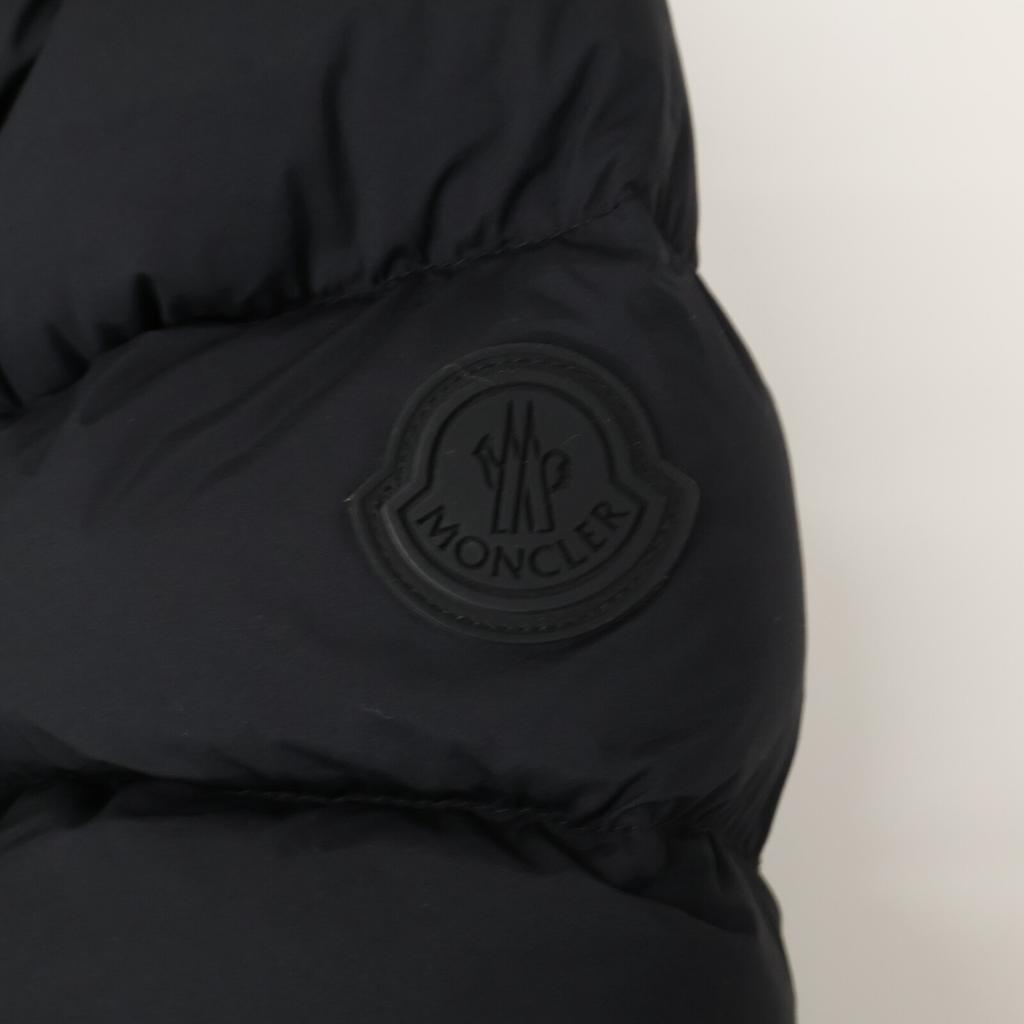 MONCLER Excellent condition 2011 HERBE short down jacket with logo lettering Jacket 2 blackUsed