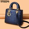 Women's Handbag Crocodile Solid Color Shoulder Bag Retro Daily Casual Handbag Crossbody