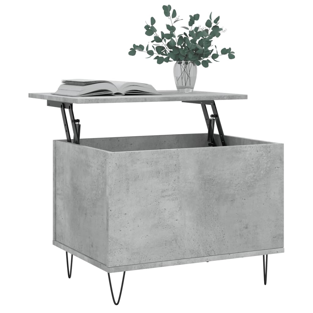 Coffee Table Concrete Grey 60 x 44.5 x 45 cm Particleboard