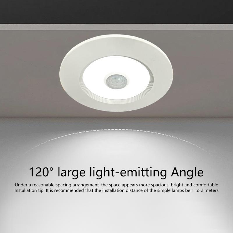 Motion Sensor Spot Led Downlight Lamparas 220V Ceiling Light 5W 7W 9W Warm/Cold White Panel Light For Hallway Stair Depot