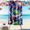 Bros Adventure Print Beach Towel, Large Soft Quick Dry Towel for Beach Camping Swimming