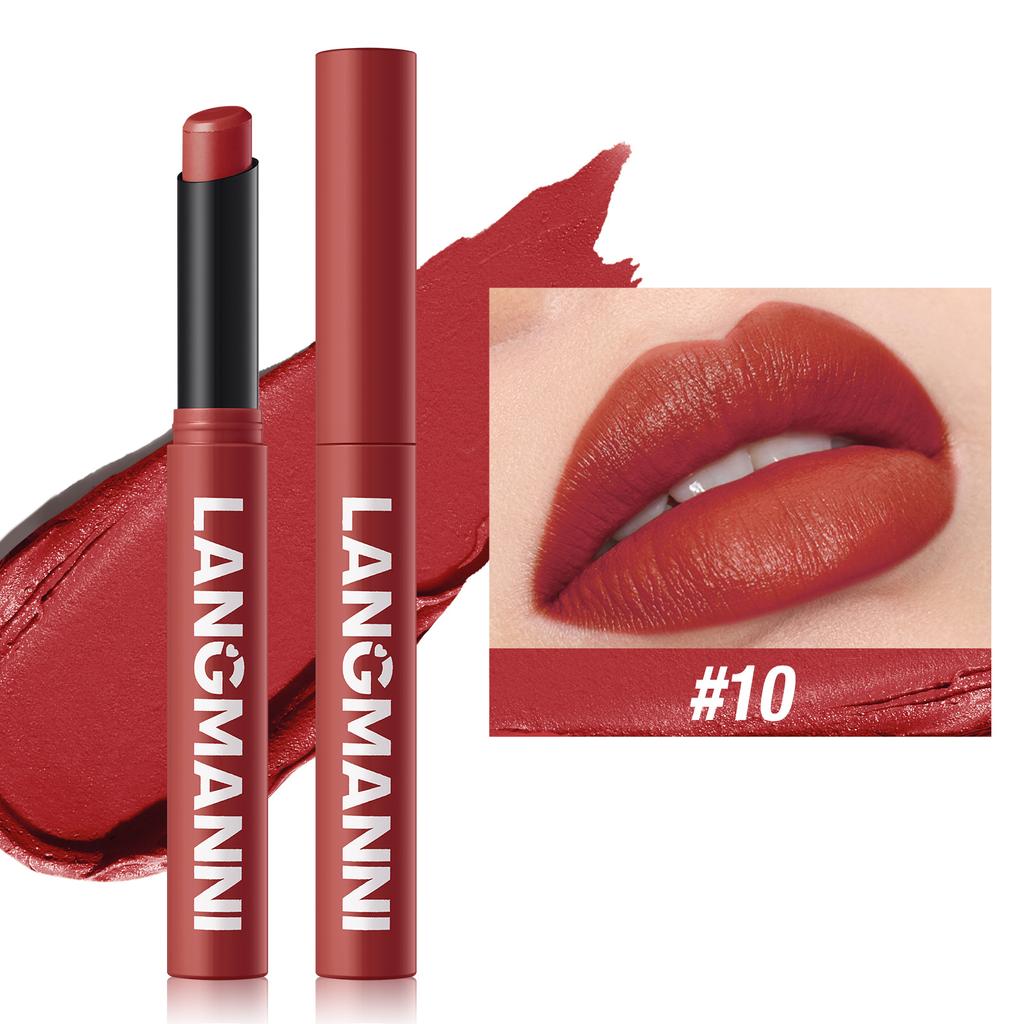 New Rotating Velvet Matte Lipstick Long Lasting Waterproof Lipstick Non-Stick Cup Lip Stain Tint Cosmetics Pencil Liner Makeup