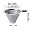Reusable Drip Coffee Brewer Stainless Steel Glass Carafe Pot Unbreakable Conical Filter  Camping