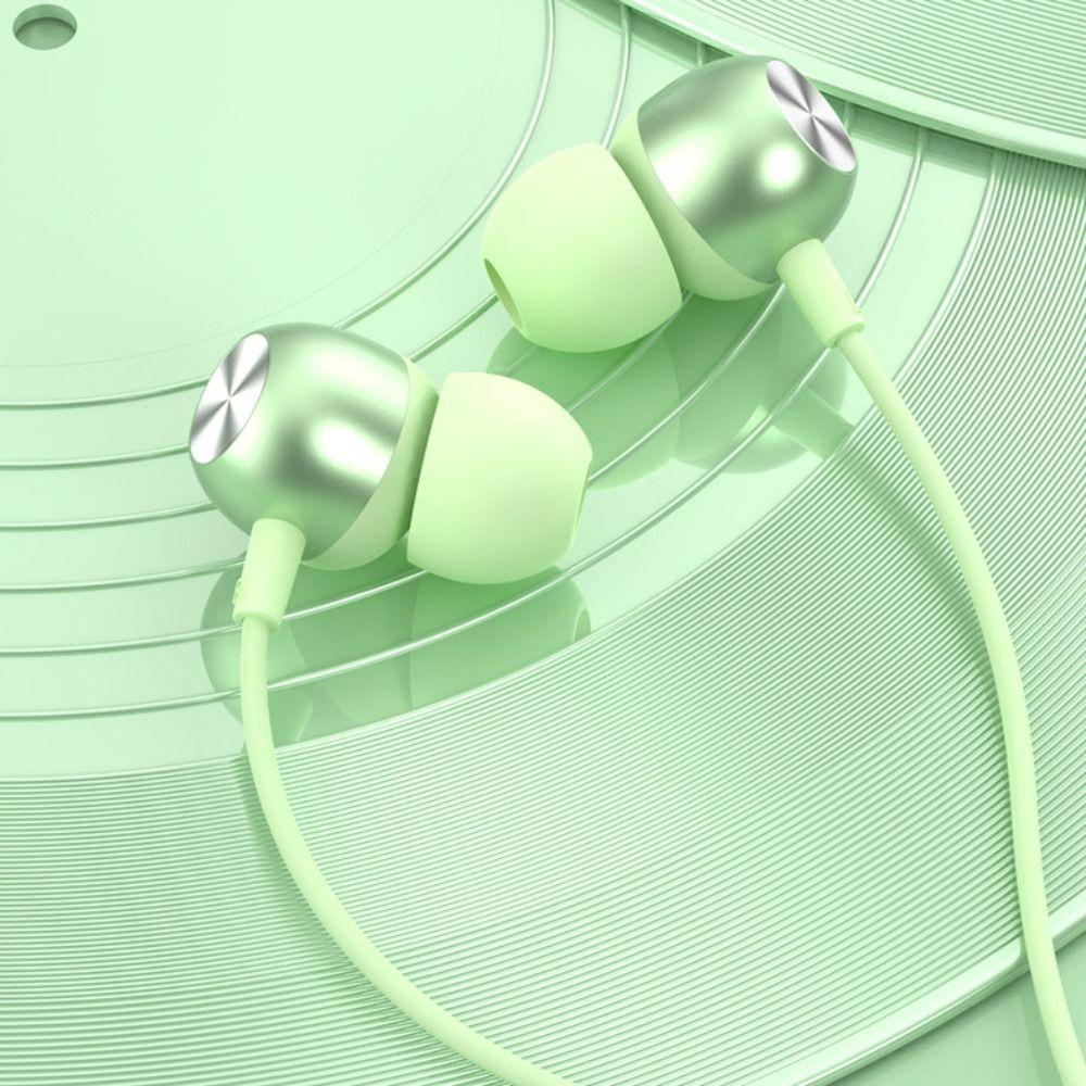 in Ear Type C Earphones High Definition Headset Macaron Earbuds 3.5mm AUX Jack