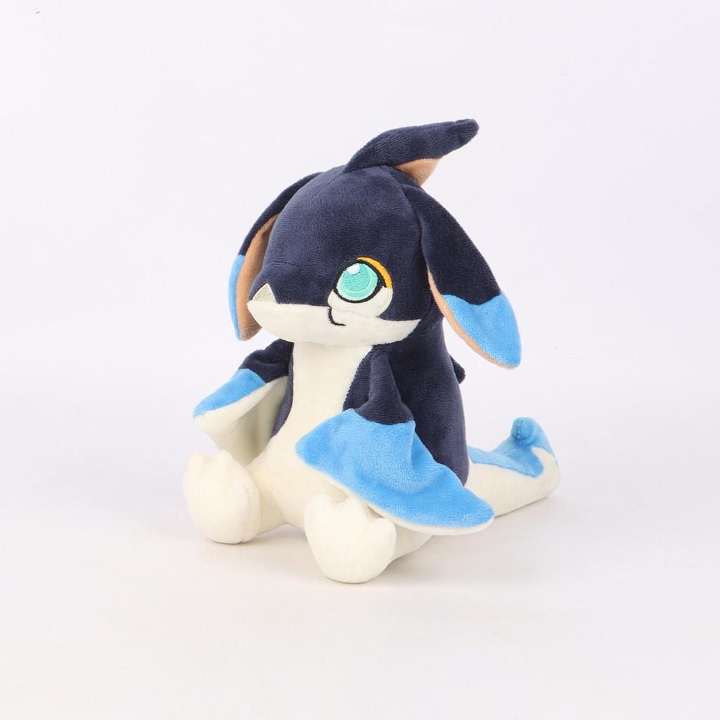 Очаровательная плюшевая игрушка-кошка по мотивам Genshin Impact, мягкая и уютная аниме-фигурка дракона