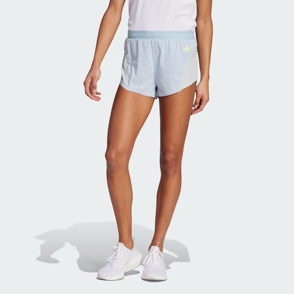 adidas Женские беговые шорты с разрезами Adizero Wonder Blue IK4368