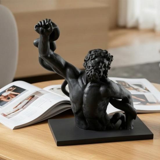 3D-печатная скульптура бюста Лаокоона Устойчивое основание Орнамент из греческой мифологии Древнегреческая художественная коллекционная фигурка Декор для прихожей гостиной