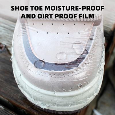 Накладка на носок, защитная пленка от влаги, накладка на носок для дождливого дня, защитная водонепроницаемая пленка, одноразовые наклейки для защиты обуви, невидимые защитные наклейки для обуви