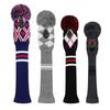 Scott Edward 4 Piece Knit Golf Head Cover Set Handcrafted for Driver and Lane Woods with Long Neck Golf Club Head Covers In a Variety of Colors