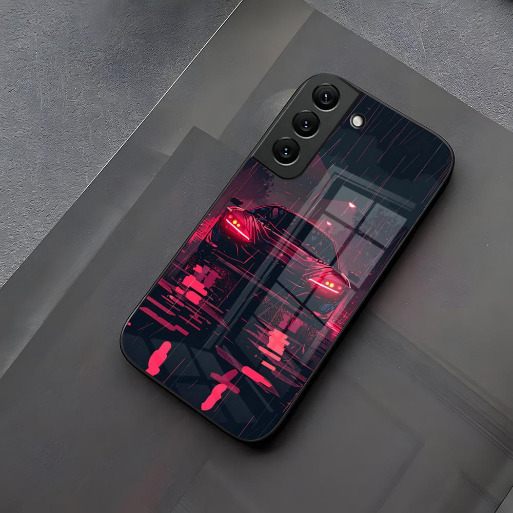 Чехол для телефона Supercar Стекло для Samsung Galaxy S23 S24 S21 S22 S20 Ultra Fe Plus A34 A54 A24 A52 A53 M54