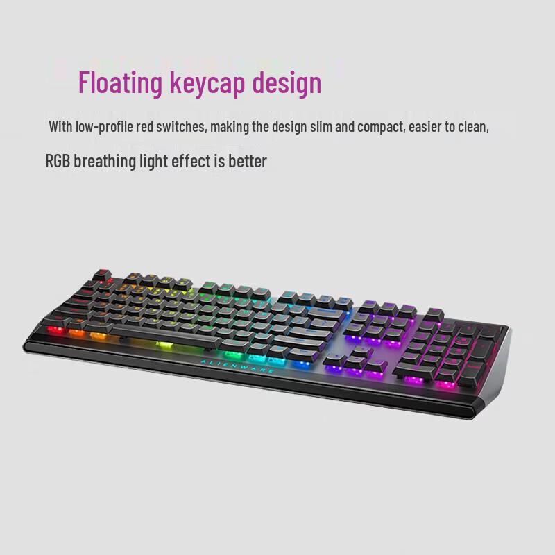 Dell Механическая игровая клавиатура Alienware AW510K с RGB-подсветкой
