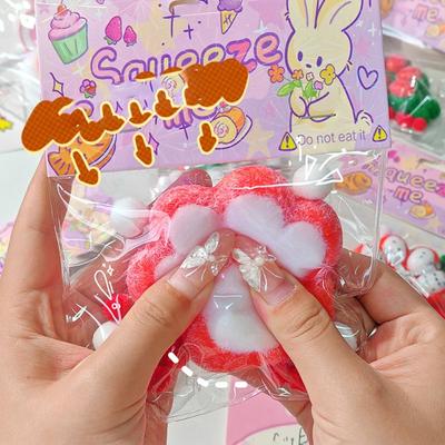 Kneading Christmas Cat Paw Squeeze Toys Slow Rebound Cat Paw Pinch Toy Kids Tricky Doll