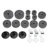 21 шт. сменные аксессуары для тарелок фетровые рукава барашковые гайки шайбы для хай-хэта муфта серая
