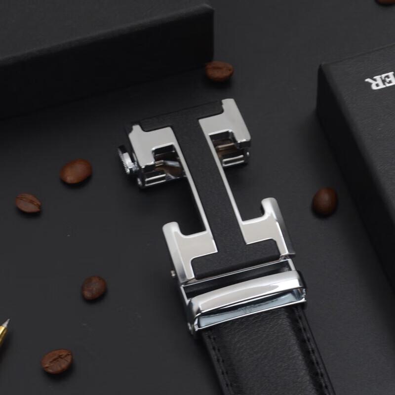 Мужской кожаный ремень PLOVER с автоматической пряжкой