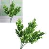 Artificial Flowers Plants Lifelike 7 Branches Plastic Decorative Fake Flowers Leaves for Home Garden Balcony Patio