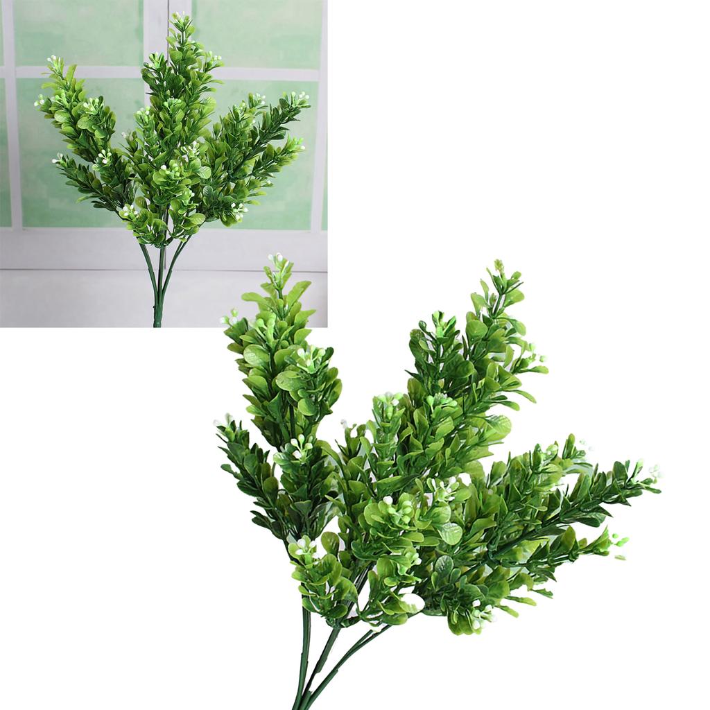 Artificial Flowers Plants Lifelike 7 Branches Plastic Decorative Fake Flowers Leaves for Home Garden Balcony Patio