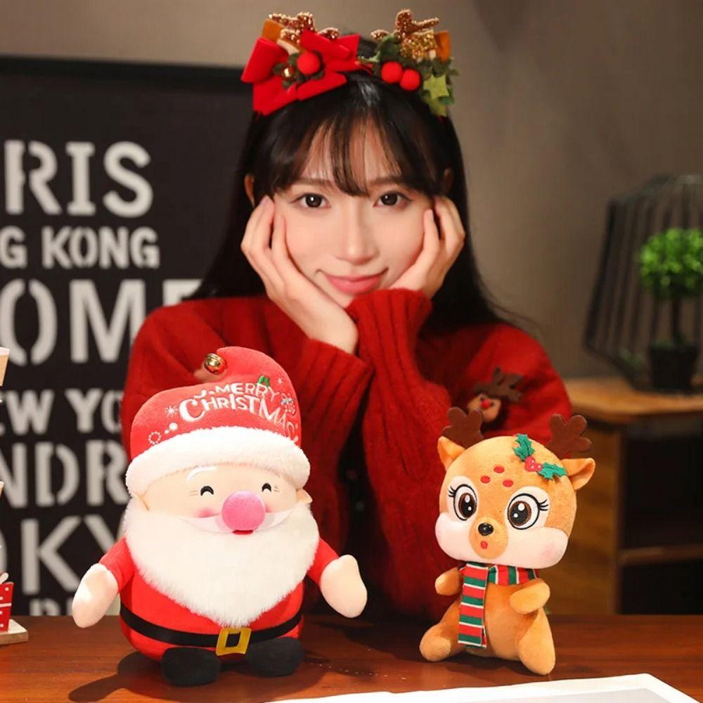 Плюшевые Рождественские Мягкие Игрушки Плюшевые Игрушки Рождественская Елка 3D Мягкие Животные Игрушка Лось Дом