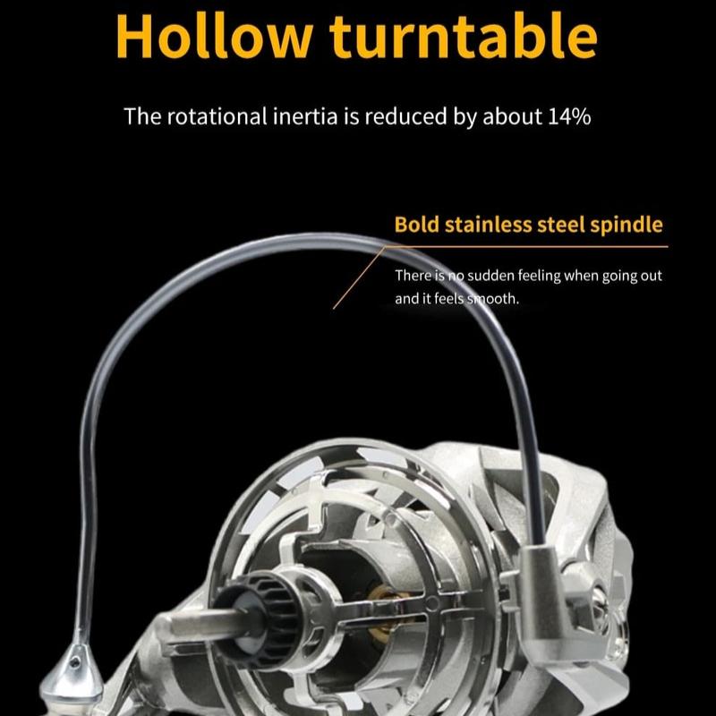 Большая рыболовная катушка из цельноалюминиевого сплава 4.8:1 Высокое передаточное отношение Максимальная выносливость 20 кг Прочная катушка для ловли карпа в морской и пресной воде
