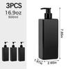 3/1Pcs Plastic Shampoo Conditioner Dispenser Bottles Bathroom Empty Refillable Pump Lotion Bottle Cosmetic Soap Containers Set