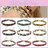 Новое поступление Красочный плетеный вручную кожаный минималистичный литературный браслет для женщин в богемном стиле