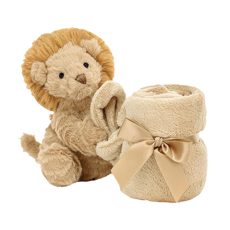 Jellycat Животные джунглей Fuddlewuddle Лев Соска-компаньон Кукла Плюшевая кукла Высота 34 см