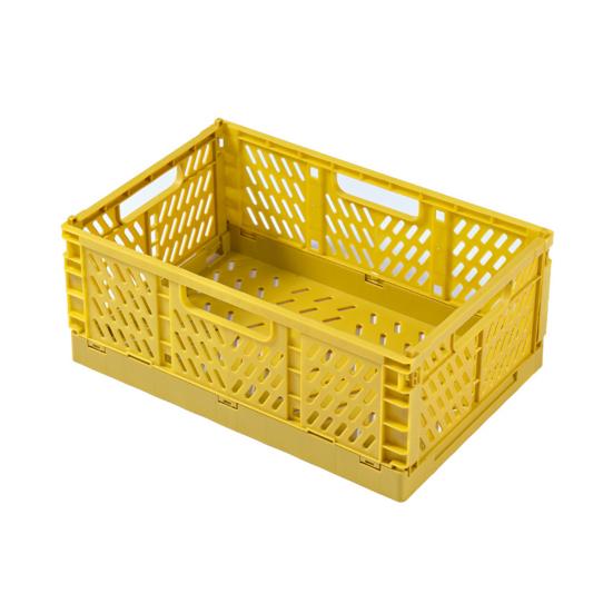  Storage Crate Box Collapsible Large Capacity    Sturdy Practical Collapsible Plastic Storage Crate Box for Cosmetic