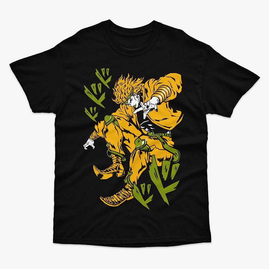 JoJo's Bizarre Adventure Stardust Crusaders Дио Брандо Аниме Графическая Футболка Манга Уличная Одежда Хлопковая Оверсайз Футболка