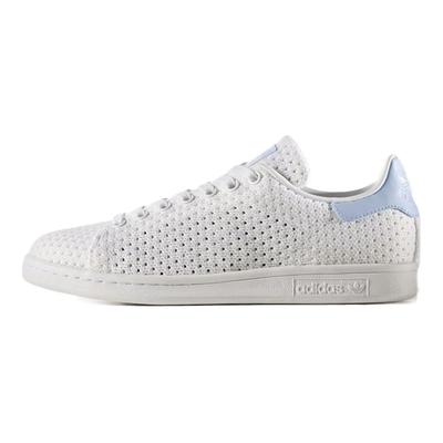 Оригинальные кроссовки Stan Smith с нескользящей подошвой, низкие, женские, бело-синие, S82257